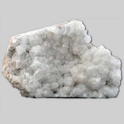 "Analcime mineral: a translucent crystalline structure."
