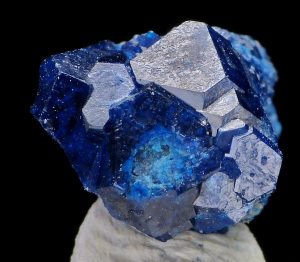 "Boleite mineral: rare blue gemstone."





