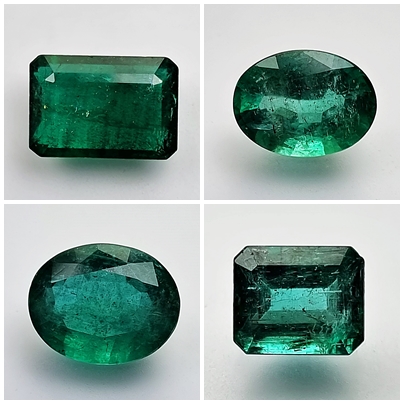 "Brazilian Emerald: Lustrous green gemstone showcasing natural beauty."





