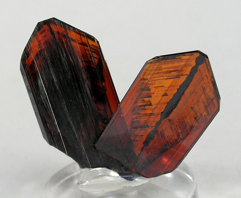 "Rare Brookite mineral showcasing unique adamantine luster."





