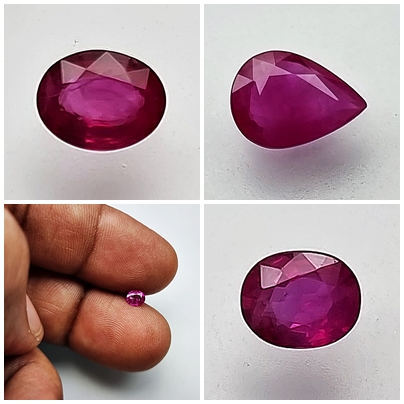 "Burmese Ruby: A vibrant red gemstone symbolizing passion and prosperity."





