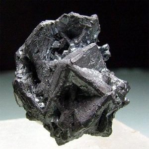 "Close-up of Chalcocite mineral specimen."




