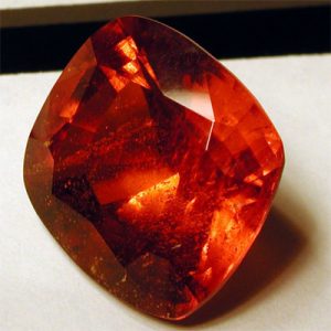 "Close-up of Clinohumite gemstone."




