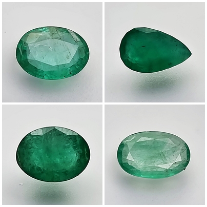 "Close-up of Colombian Emerald gemstone."




