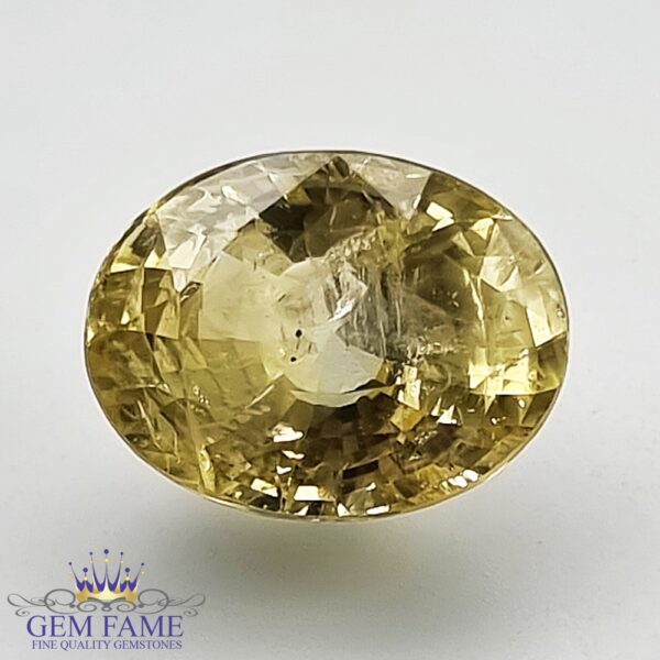 Yellow Sapphire (Pukhraj) 6.68ct Natural Ceylon