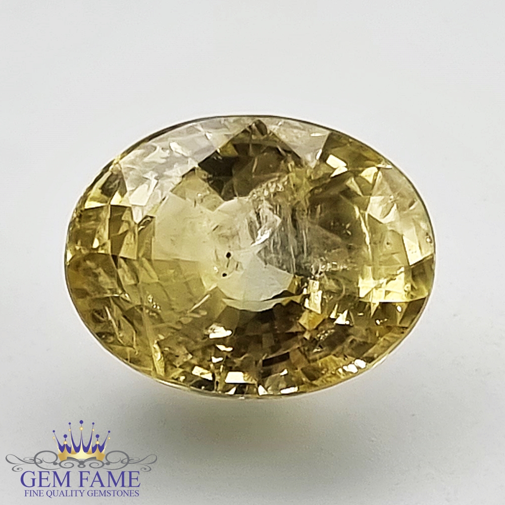 Yellow Sapphire (Pukhraj) 6.68ct Natural Ceylon