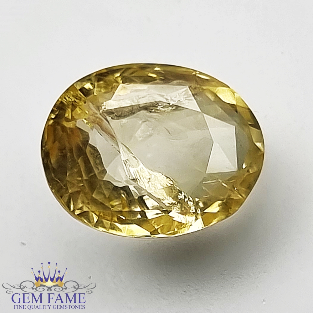 Yellow Sapphire (Pukhraj) 3.18ct Natural Ceylon