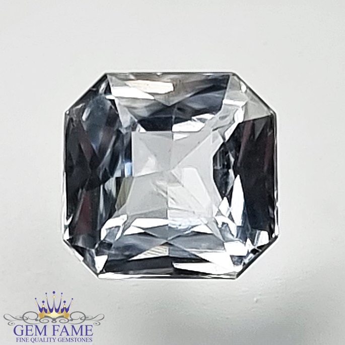 White Sapphire 1.66ct Gemstone Ceylon