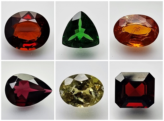 Garnets are a diverse group of minerals that belong to the nesosilicate family.