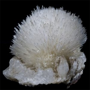 Transparent needle-like Natrolite crystals.