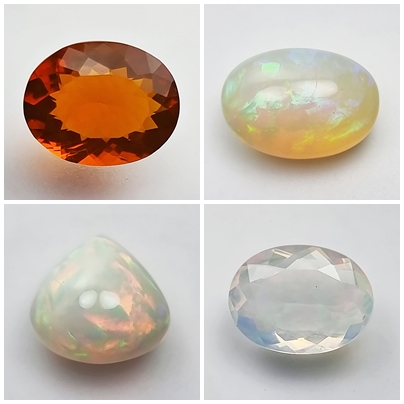 Opal gemstone: Radiant play-of-color.