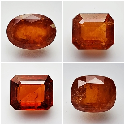 Vibrant spessartine garnet gemstone, symbolizing passion and creativity.