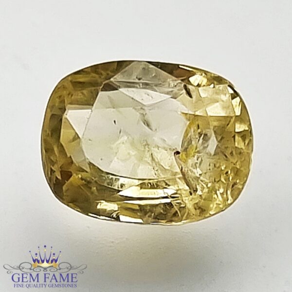 Yellow Sapphire (Pukhraj) 2.12ct Natural Ceylon