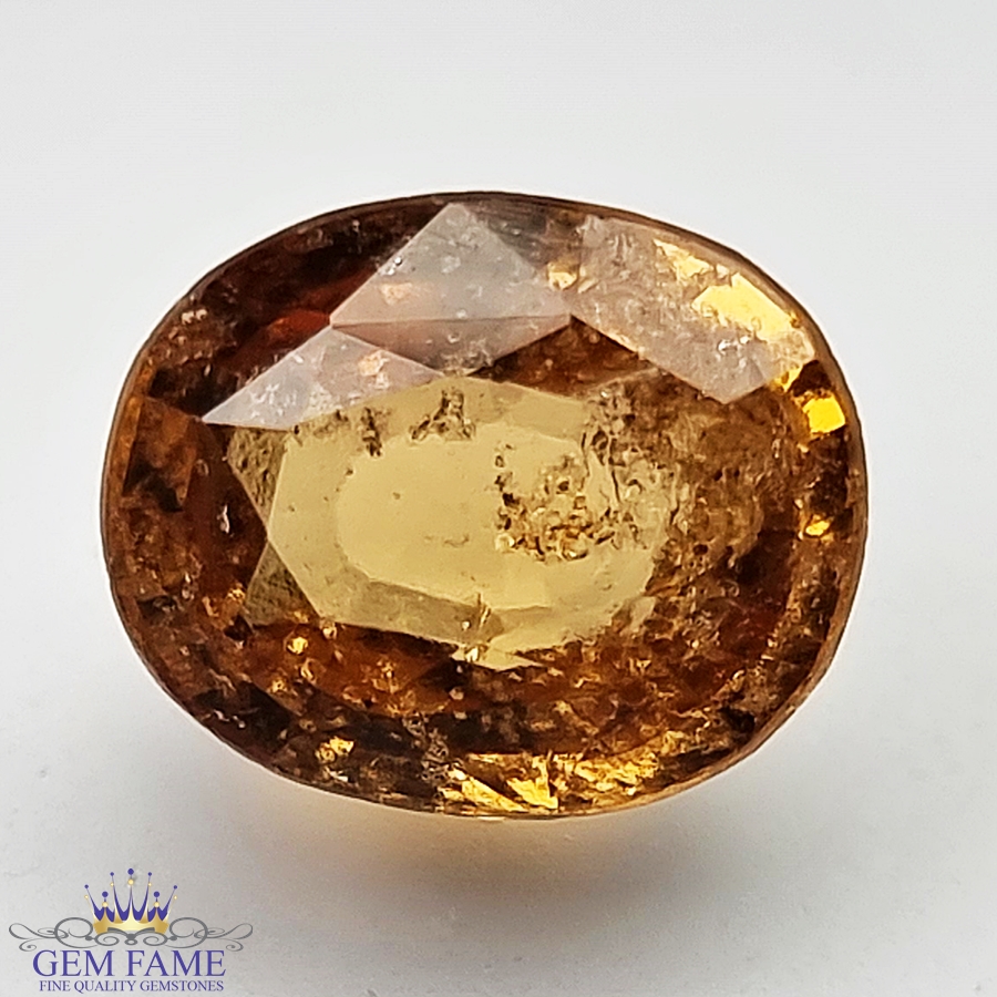 Golden Hessonite 6.53ct Gemstone Ceylon