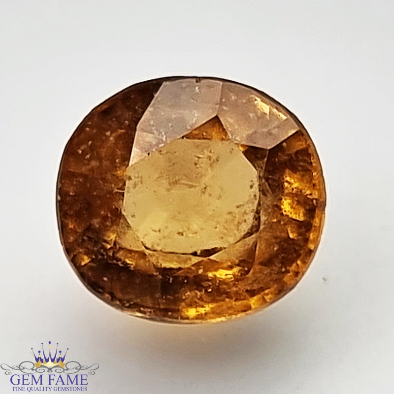 Golden Hessonite 3.51ct Gemstone Ceylon