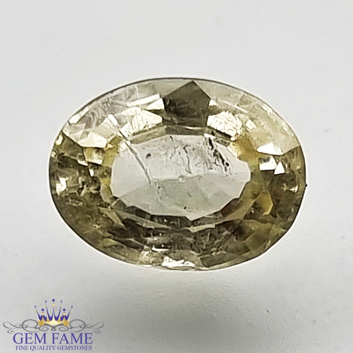 Yellow Sapphire (Pukhraj) 1.38ct Natural Gemstone Ceylon