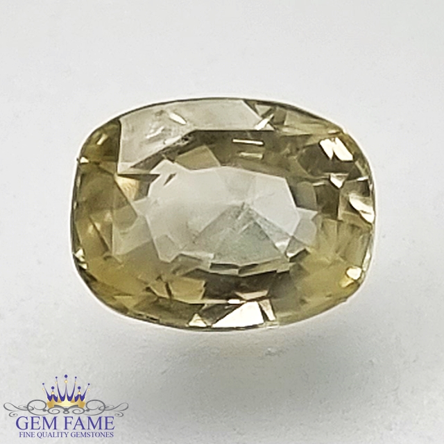 Yellow Sapphire (Pukhraj) 1.23ct Natural Ceylon