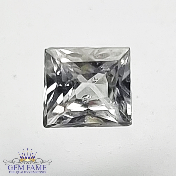 White Sapphire 0.34ct Natural Gemstone Ceylon