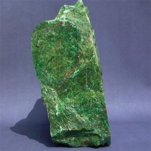 Green verdite rock with intricate patterns.