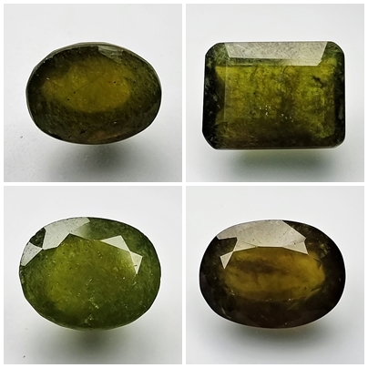 Green vesuvianite mineral specimen