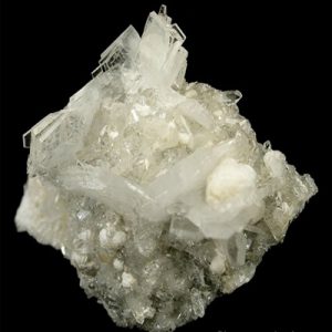Needle-like yugawaralite mineral specimen