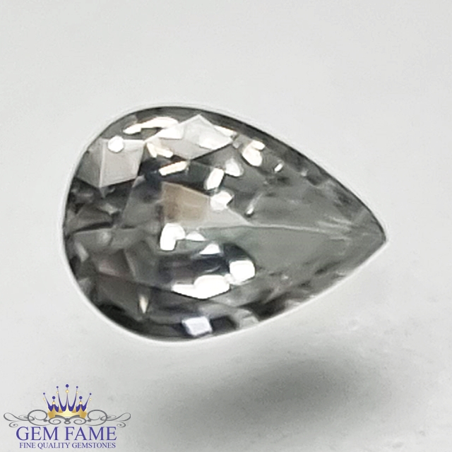 White Sapphire 0.86ct Natural Gemstone Ceylon