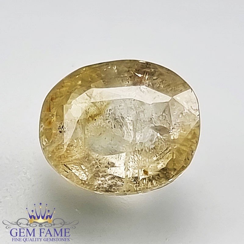 Yellow Sapphire (Pukhraj) 3.38ct Natural Ceylon