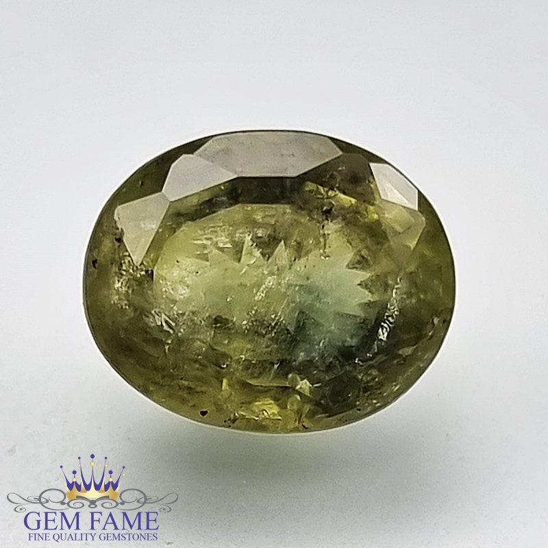 Green Sapphire 4.49ct Natural Gemstone Ceylon