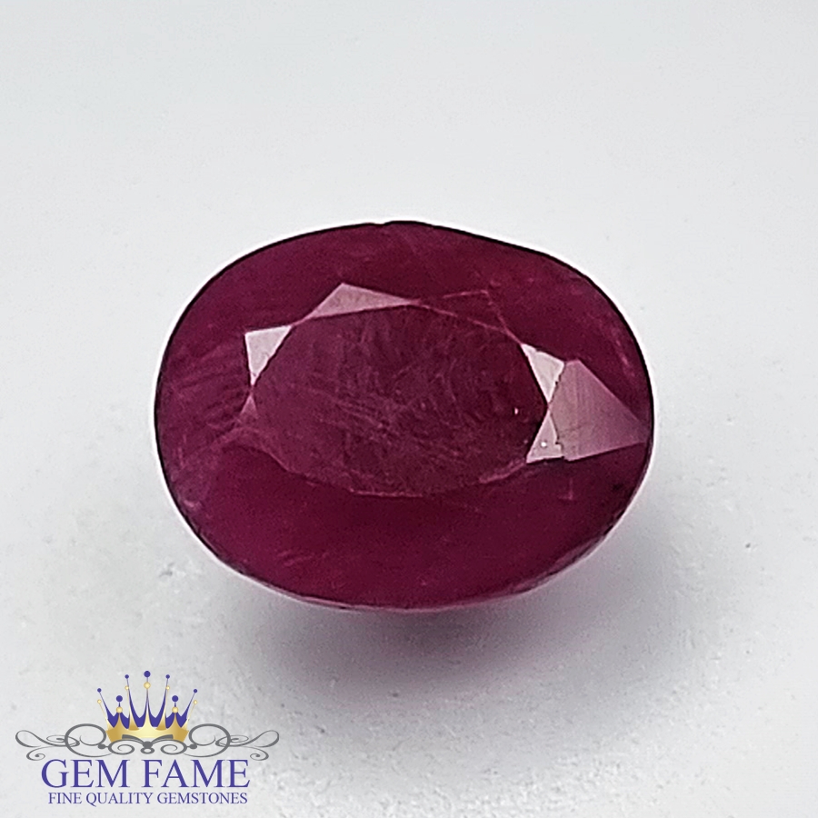 Ruby 3.24ct Natural Gemstone Africa