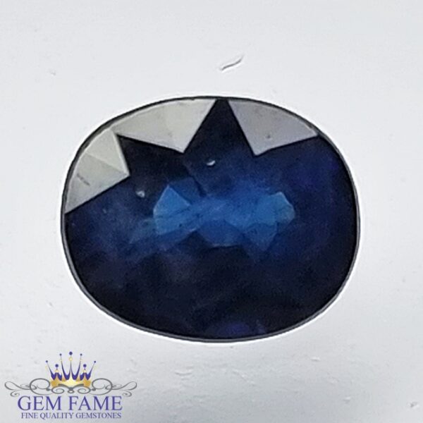 Blue Sapphire 0.77ct (Neelam) Gemstone Ceylon