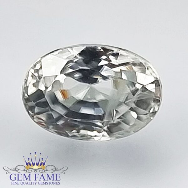 White Zircon 2.29ct Natural Gemstone Ceylon