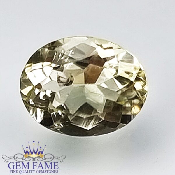 Golden Beryl 1.26ct (Heliodor) Gemstone India