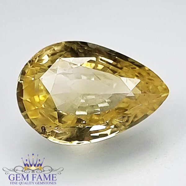 Yellow Sapphire 3.18ct Natural Gemstone Ceylon