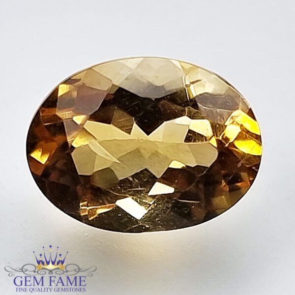 Citrine Quartz 3.19ct Natural Gemstone Brazil