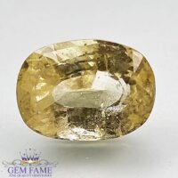 Radiant yellow sapphire gemstone