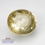 A sparkling yellow sapphire