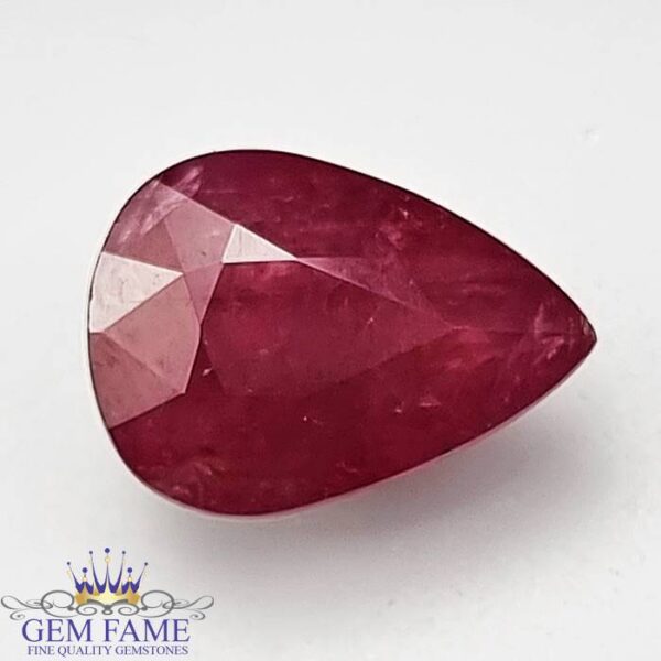 Ruby Pear Natural Gemstone Mozambique