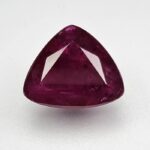 Natural Triangle Ruby Gemstone