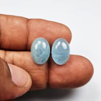 Aquamarine Gemstone Pair